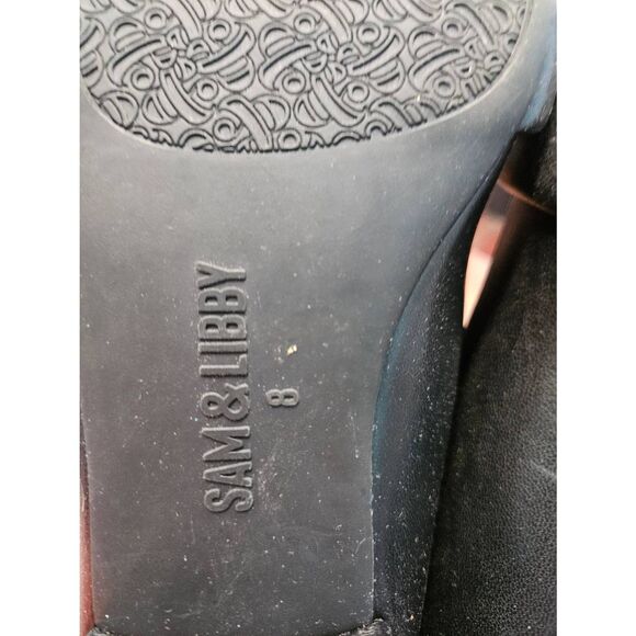 SAM & LIBBY Black Flats Size 8 Top Knot NEW TAGS - Picture 9 of 9